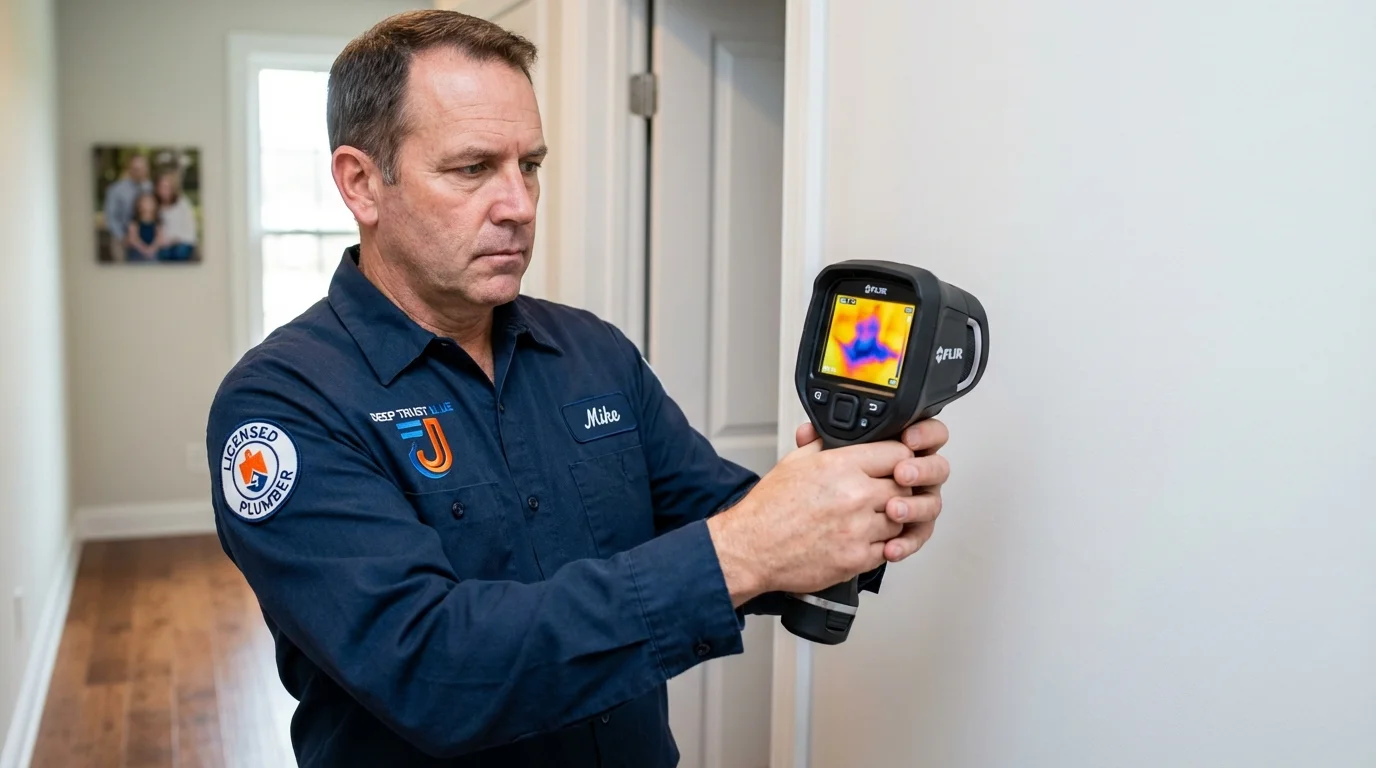 Thermal imaging leak detection by Johns Plumbing LLC in Trappe
